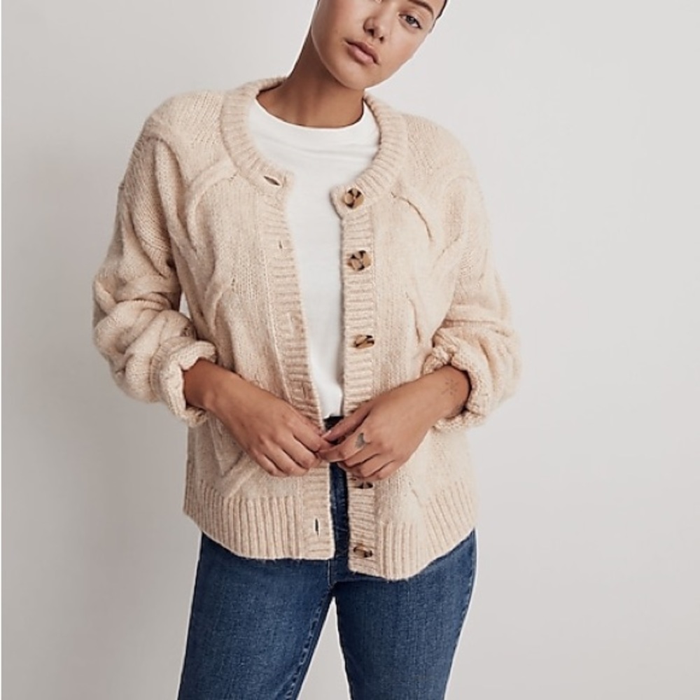 Madewell Beige Cardigan